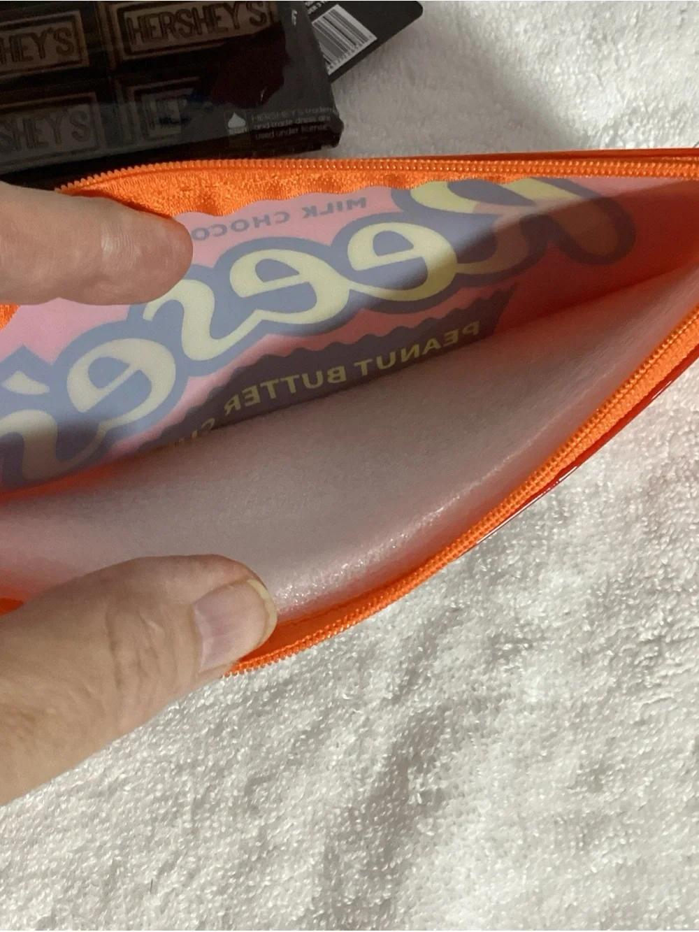 Hershey’s, Reese’s & Twizzler’s Zippered Vinyl Pencil Cosmetic Case Pouches Set